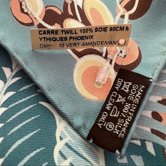 Relist- Authentic Hermes Scarf - Mythiques Phoenix - Picture 6 of 6